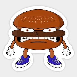 Angry Burger Sticker